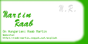 martin raab business card